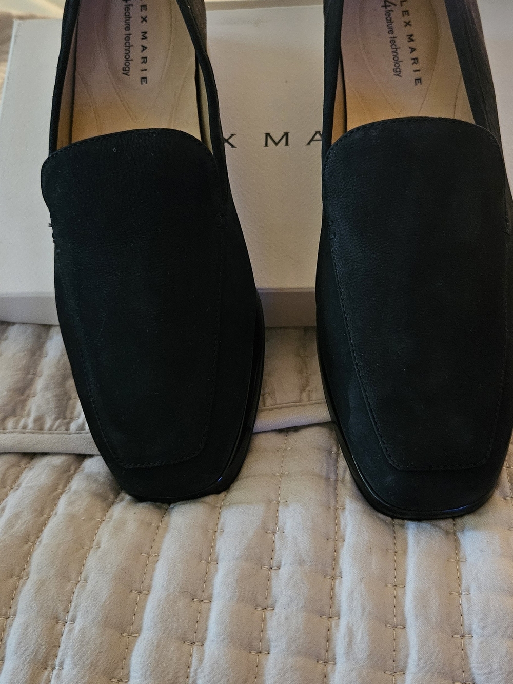 Alex Marie Men’s Black Suede Slip-On Loafers — Classic Moc Toe